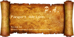 Pangert Adrienn névjegykártya